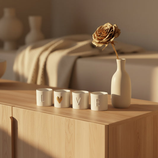 Suporte RADER Tealight Love - 4 unid.