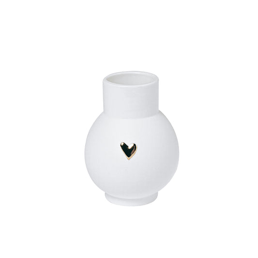 Vaso RADER Ballvase Love - 9cm - Coração Dourado