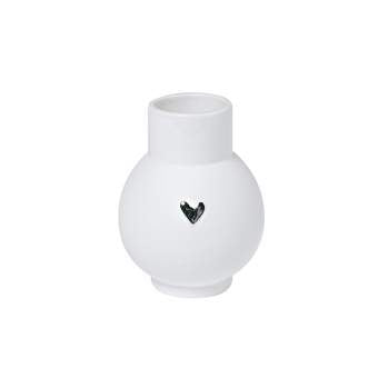 Vaso RADER Ballvase Love - 9cm - Coração Prateado