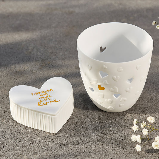Suporte RADER Tealight Poetry light - Golden hearts