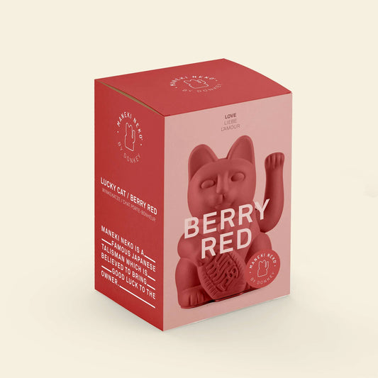 Gato da Sorte Luck Cat Classic - Berry Red