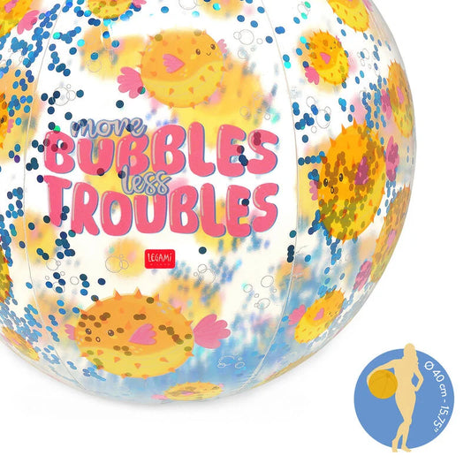 Bola LEGAMI GV Glitter Beach Ball - Pufferfish