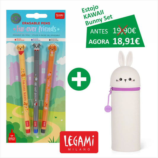 Fur-ever Friends + Estojo LEGAMI Kawaii - Bunny SET