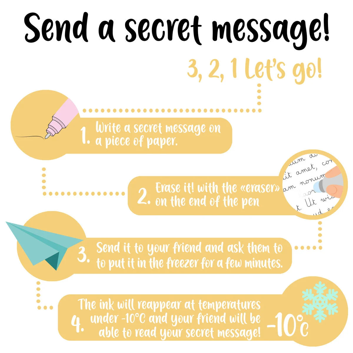 Conj. de 3 Canetas de Gel Apagáveis LEGAMI - O Quebra-Nozes