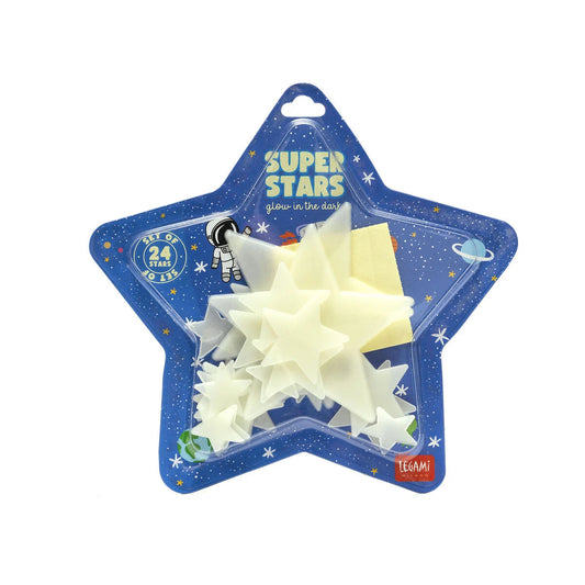 Aplique Adesivo LEGAMI Glow In The Dark - Super Stars