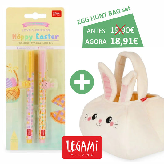 LEGAMI - Páscoa 2026 - Lovely Friends - Hoppy Easter - EGG HUNT BAG SET