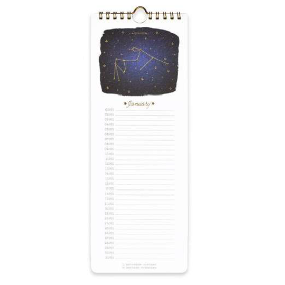 Calendário de aniversários LEGAMI Birthday Calendar - Stars