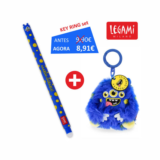 PROMOÇÃO LEGAMI - Erasable Pen Monster + Porta-Chaves Super Soft! - Monster