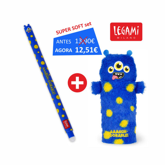 PROMOÇÃO LEGAMI - Erasable Pen Monster + Estojo Super Soft! - Monster