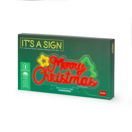 Candeeiro LEGAMI It´s a Sign Christmas - MERRY XMAS