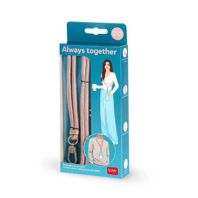 Bolsa p/ telemóvel LEGAMI Always Together - Rose Gold