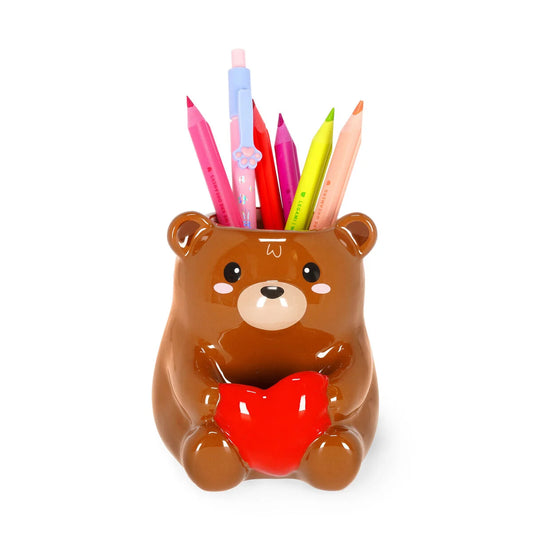 Porta-canetas LEGAMI Desk Friends - Teddy Bear