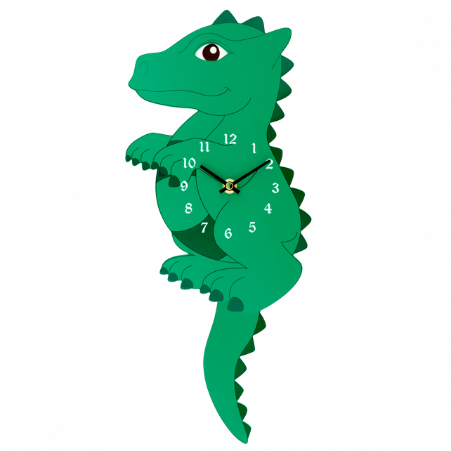 PYLONES Wall Dancing Clock - Green Dragon