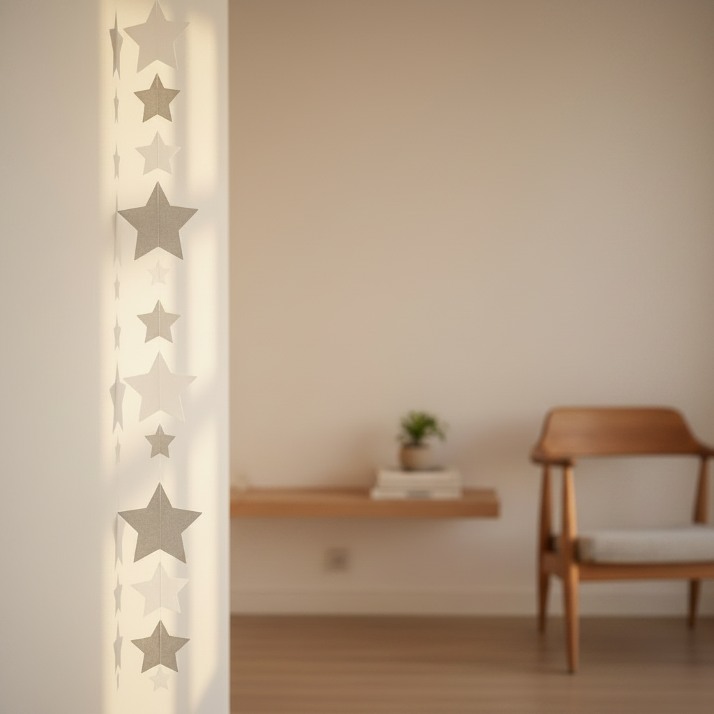 RADER Star Chain Garland 3D - 115cm - Large Stars