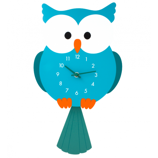 Relógio PYLONES Wall Dancing Clock - Blue Owl
