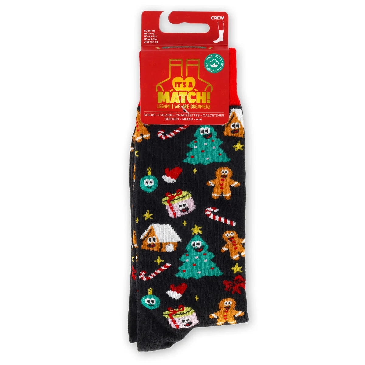 Meia LEGAMI Christmas - It´s a Match! - GROOVY