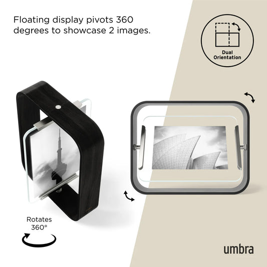 Moldura UMBRA Bellwood picture frame - Preto - 4X6