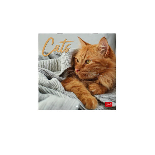 LEGAMI 2025 Wall Uncoated Calendar - 18x18 - Cats