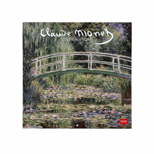 LEGAMI 2025 Wall Uncoated Calendar - 18x18 - Claude Monet