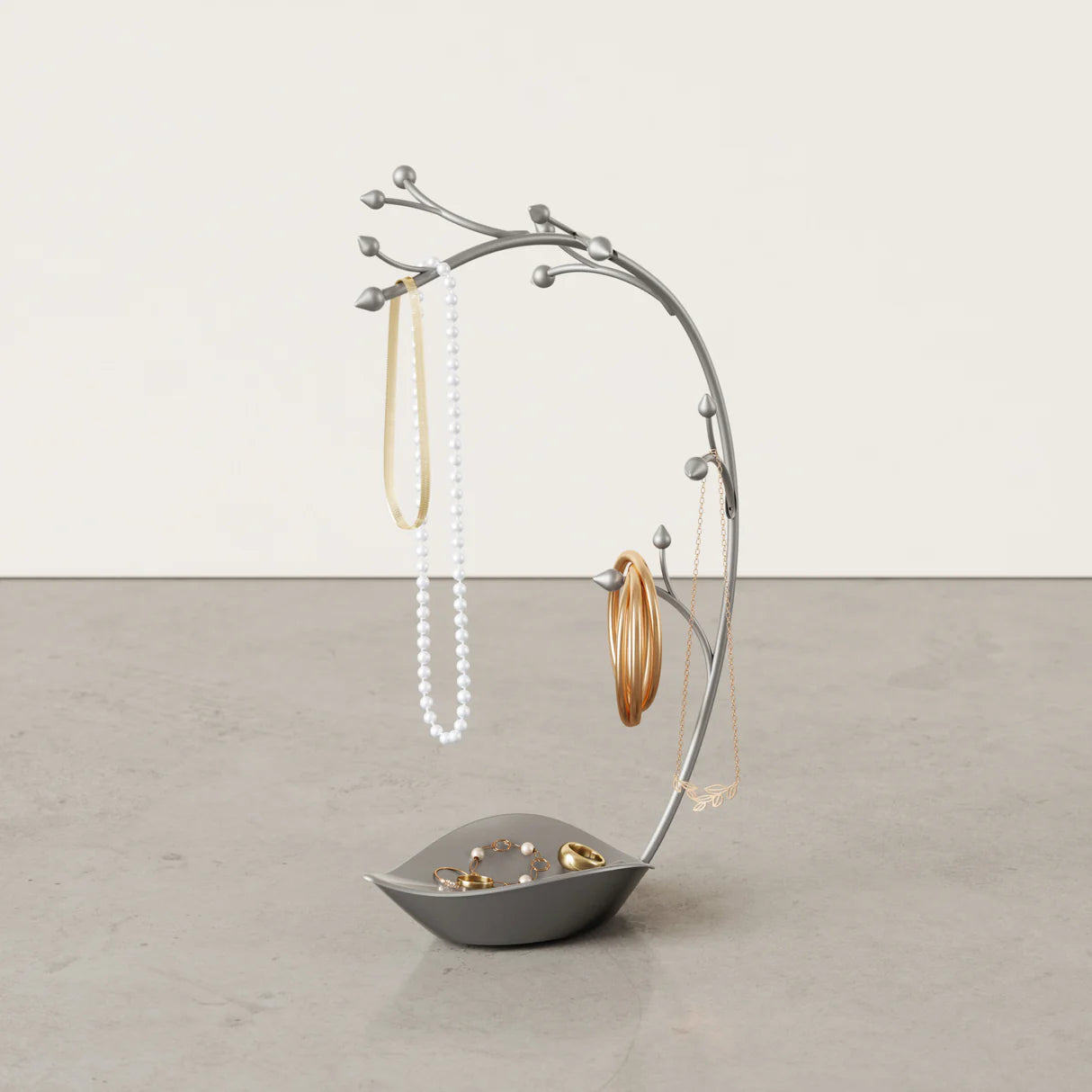 Porta-jóias UMBRA Orchid - 38x22x13 - Gun Metal