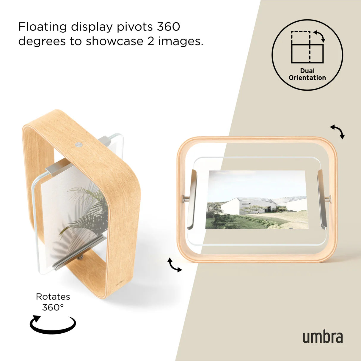 Moldura UMBRA Bellwood picture frame - Natural - 5X7