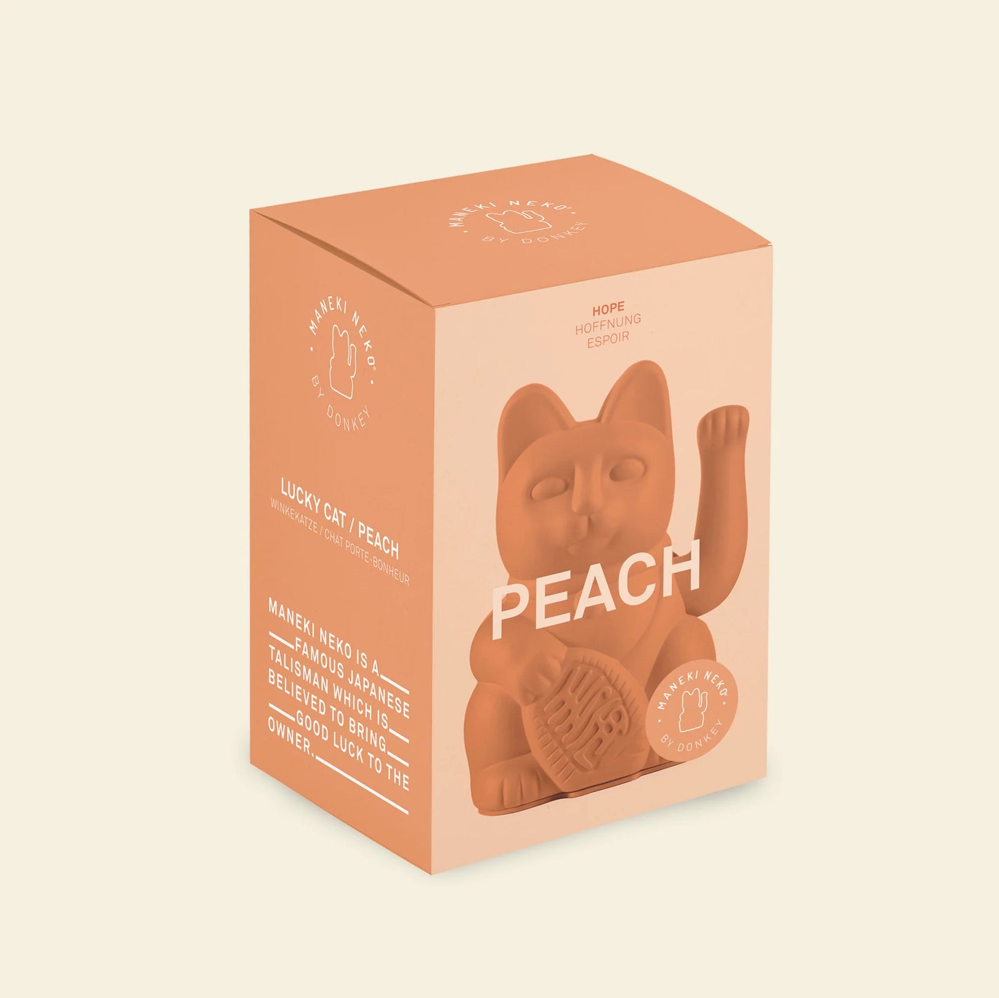 Gato da Sorte DONKEY Luck Cat - Peach
