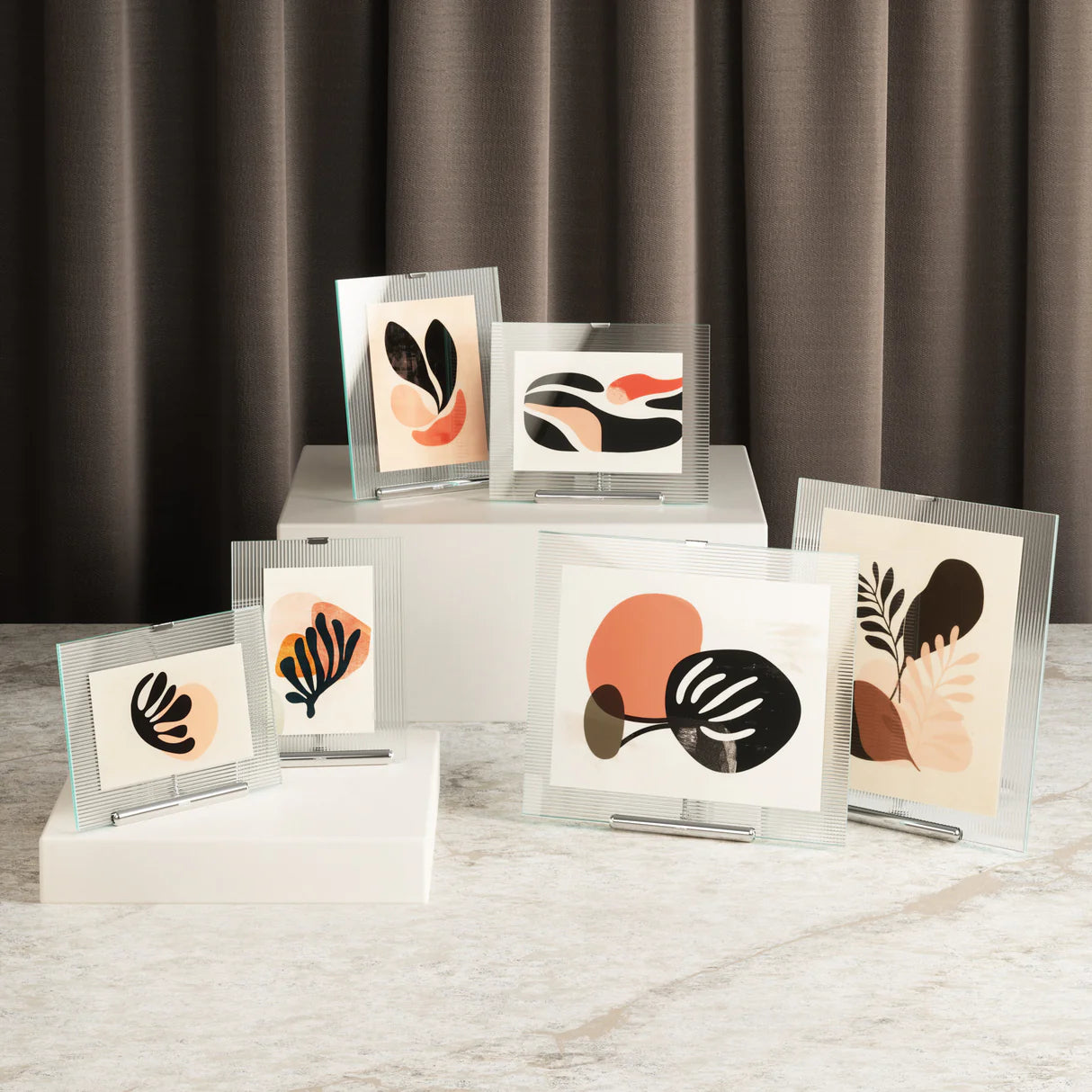 Moldura UMBRA FLUTE picture frame - Preto - 5x7''(13-18 cm)