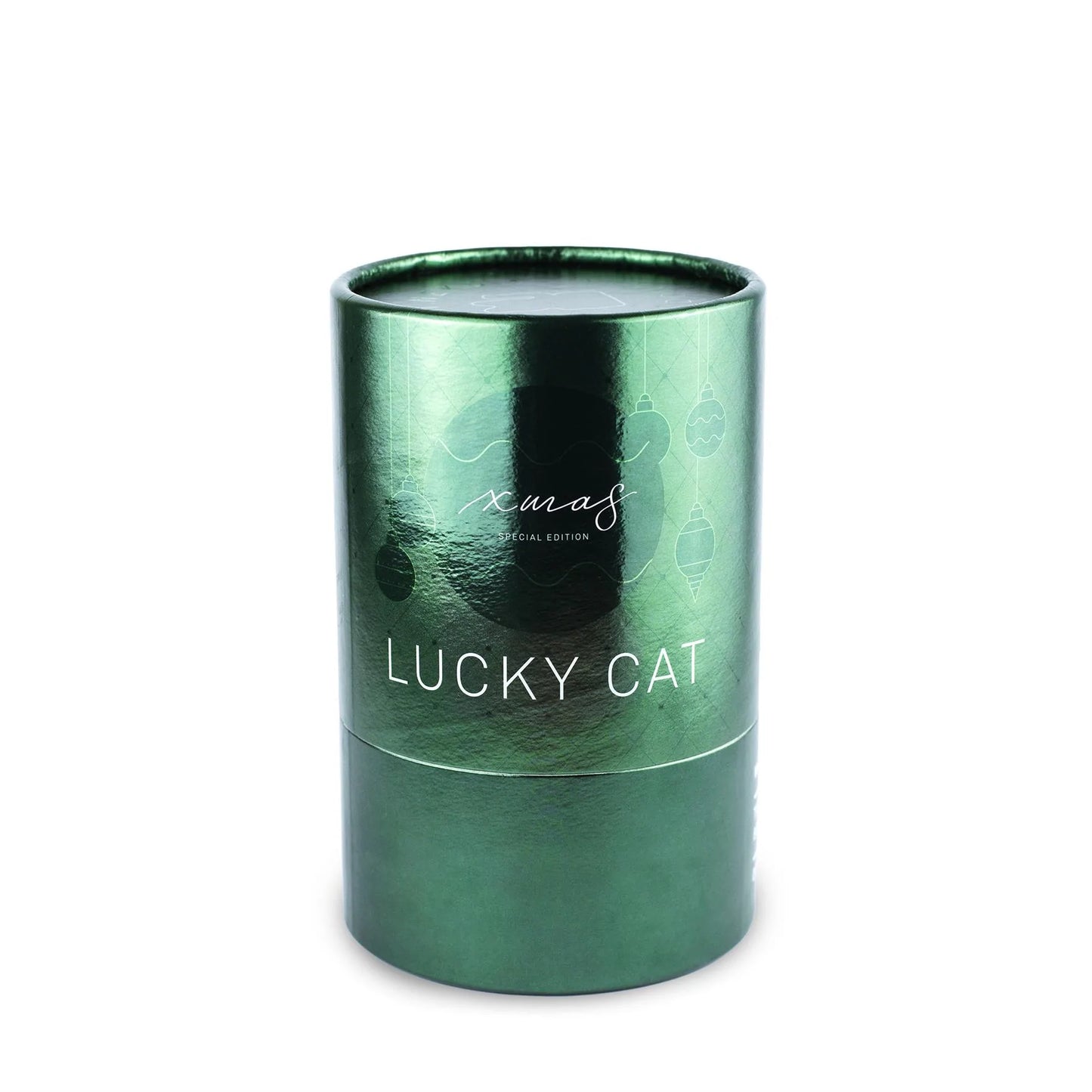Gato da Sorte Luck Cat Festive - Verde Brilhante