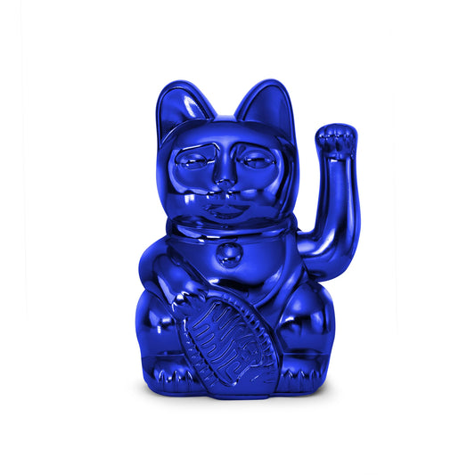 Gato da Sorte DONKEY Luck Cat Cosmic - Earth - Shiny Blue
