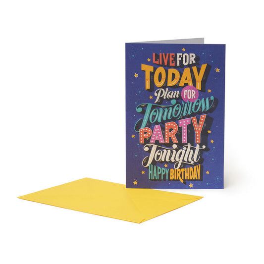 Postal LEGAMI Happy Birthday - Party Tonight