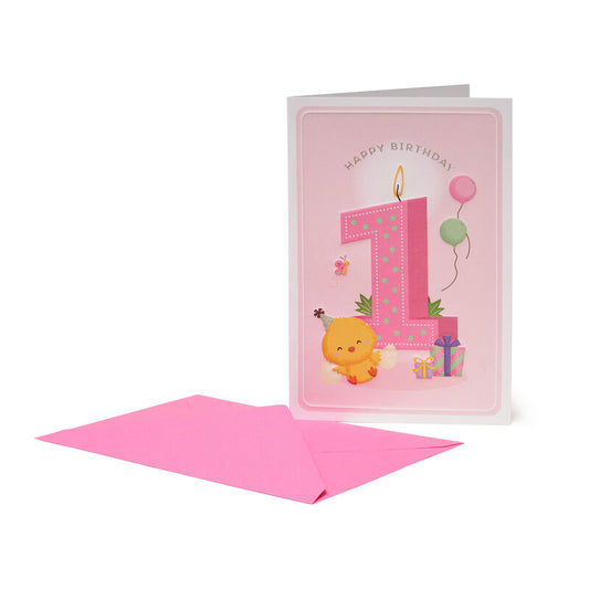 Postal LEGAMI - 11x17 Happy Birthday - Little Girls - 1 to 6 Years