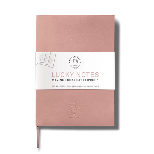 Bloco Gato da Sorte DONKEY Luck Cat Notes - A5 - Pink