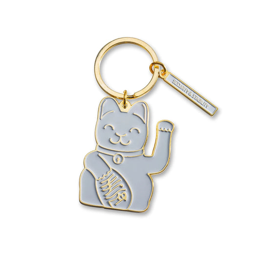 Porta-chaves Gato da Sorte DONKEY Luck Cat Keyring - Grey