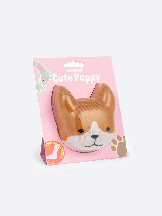 EAT MY SOCKS Meias TREND – Cute Puppy, Brown