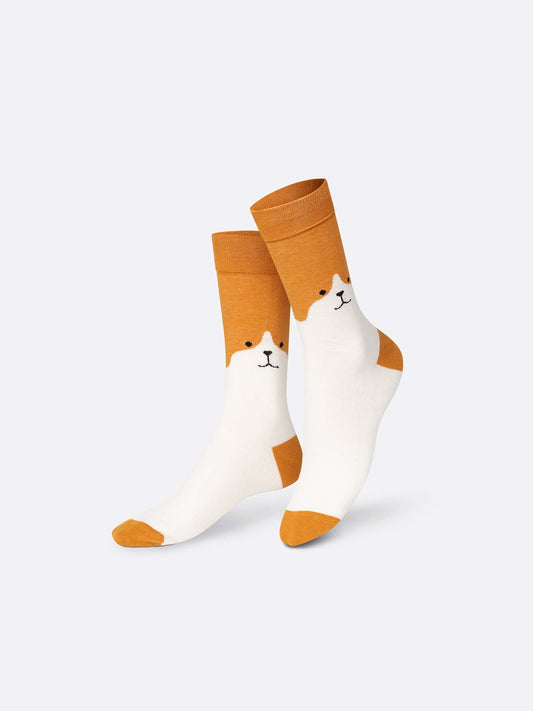 EAT MY SOCKS Meias TREND – Cute Puppy, Brown
