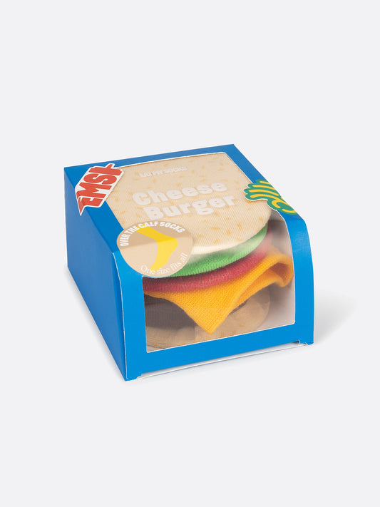 EAT MY SOCKS Meias FOOD –  Cheeseburger