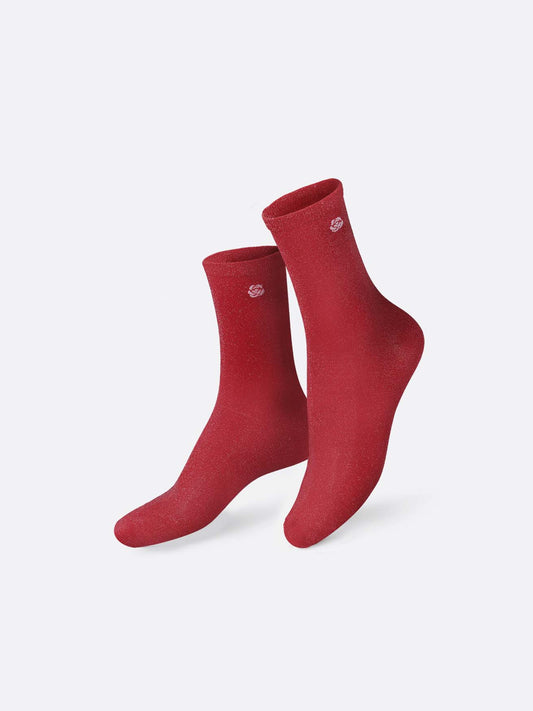 EAT MY SOCKS Meias TREND – Pretty Rose, Red