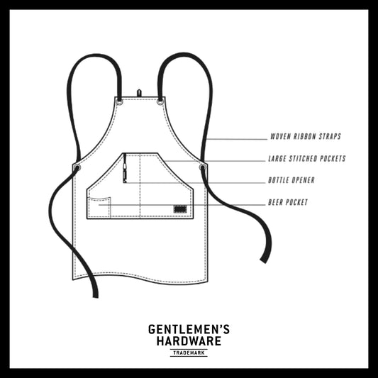 Conj. GENTLEMEN´S BBQ Utility Apron & Bottle Opener