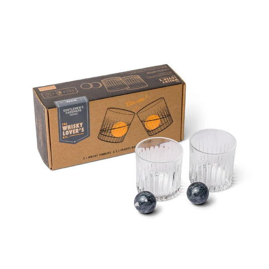 Copos Whiskey com Pedras Frias GENTLEMEN´S Tumbler & Stones