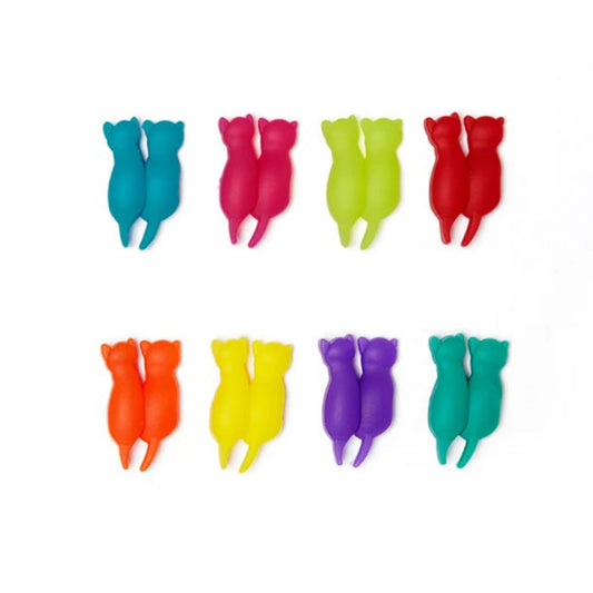 Marcadores de Copos KIKKERLAND Rainbow Cat Drink Markers