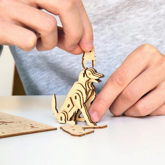 Jogo KIKKERLAND Mini 3D Woodn Puzzle - Dog