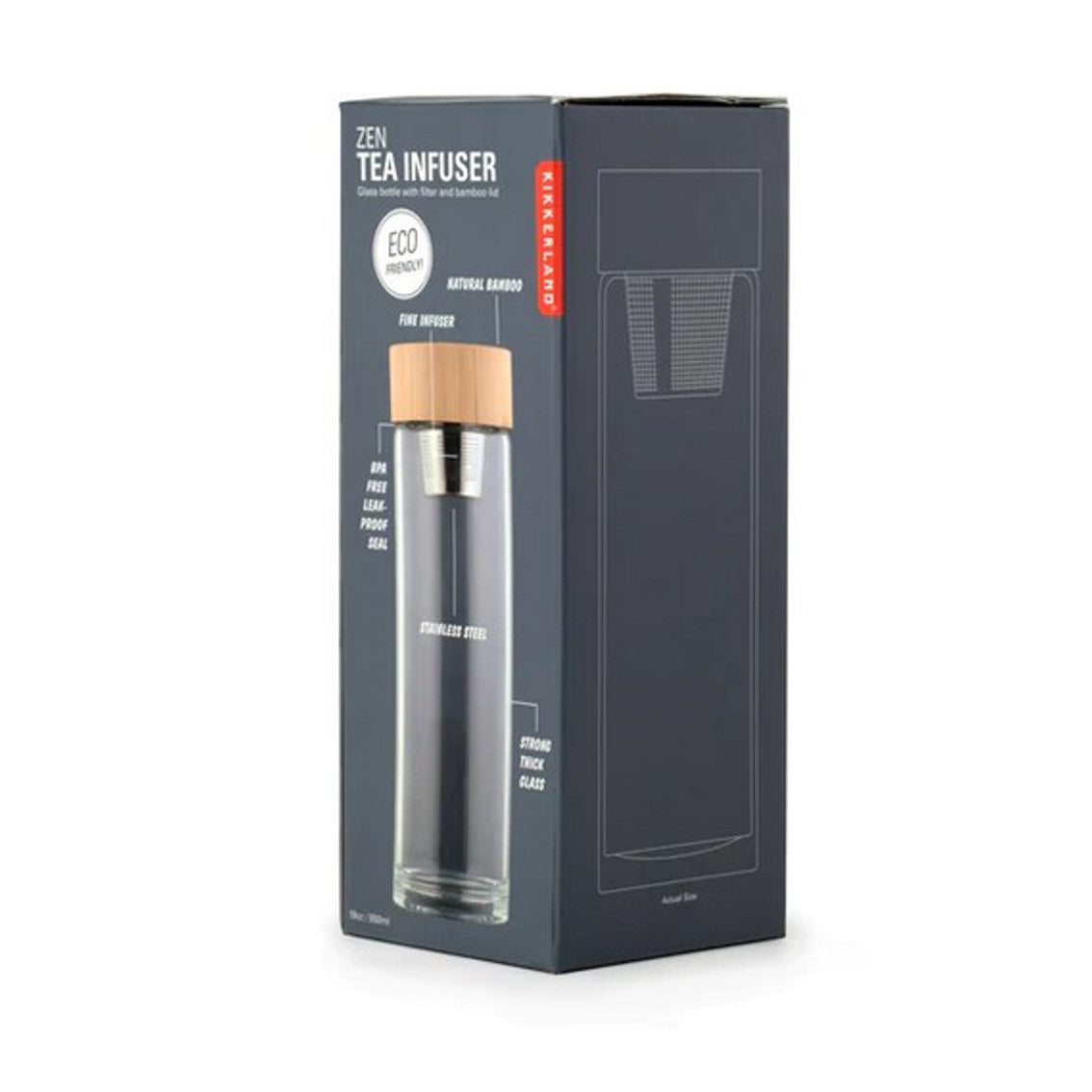 Garrafa KIKKERLAND Zen Tea Infuser Bottle