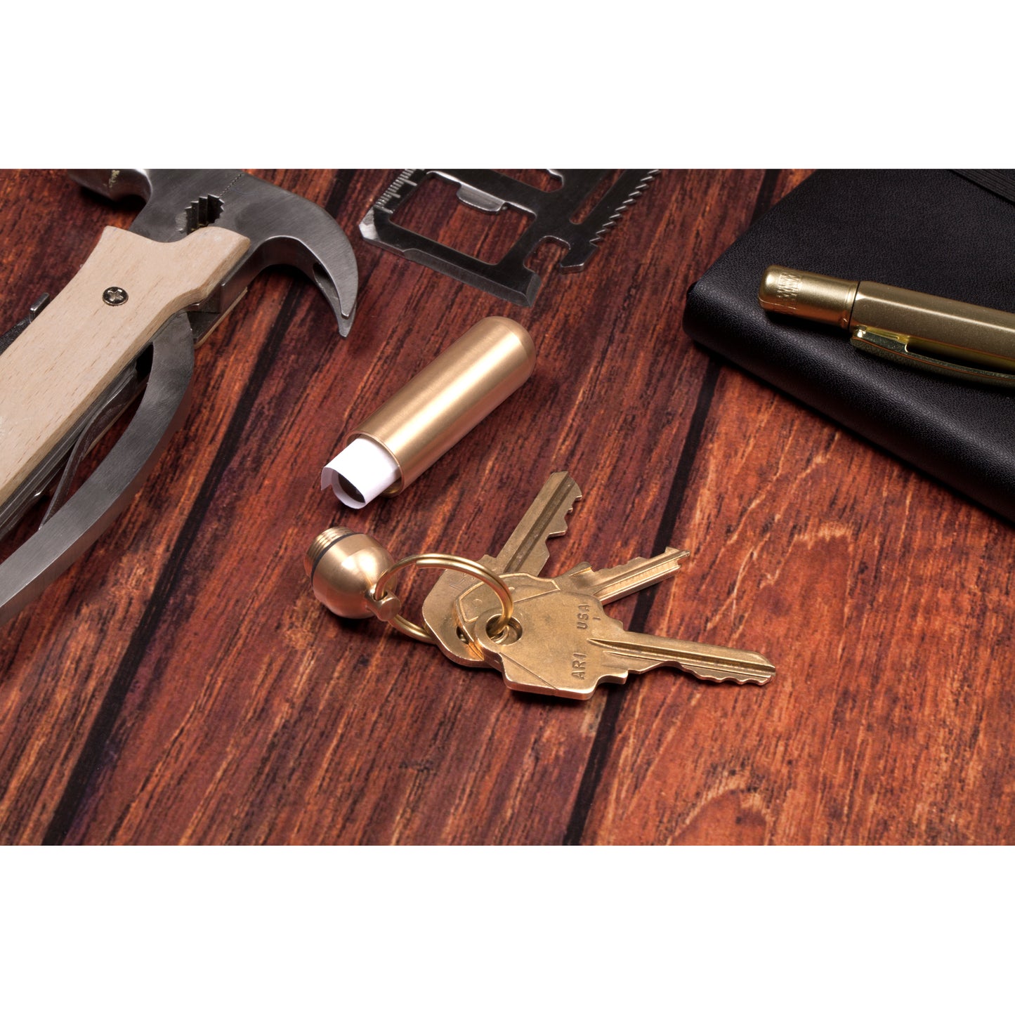 Porta-chaves KIKKERLAND Everday Carry Brass Keyrings