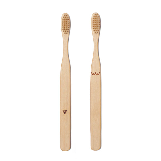 Conj. Escovas de dentes KIKKERLAND Nudie Bamboo Toothbrush