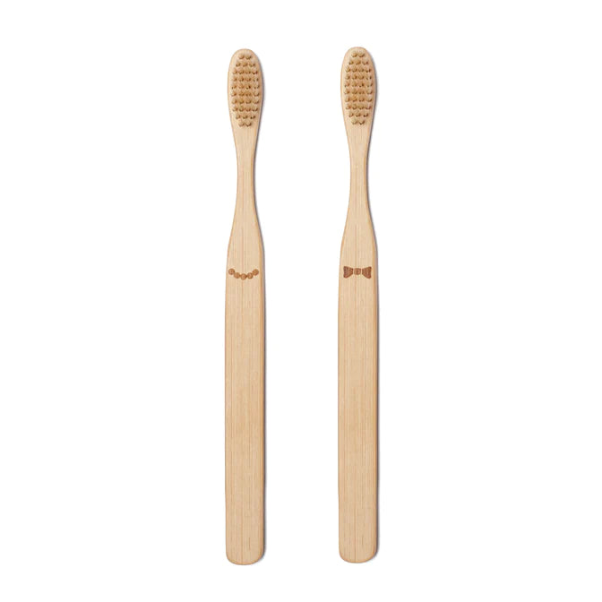 Conj. Escovas de dentes KIKKERLAND His&Her Bamboo Toothbrush