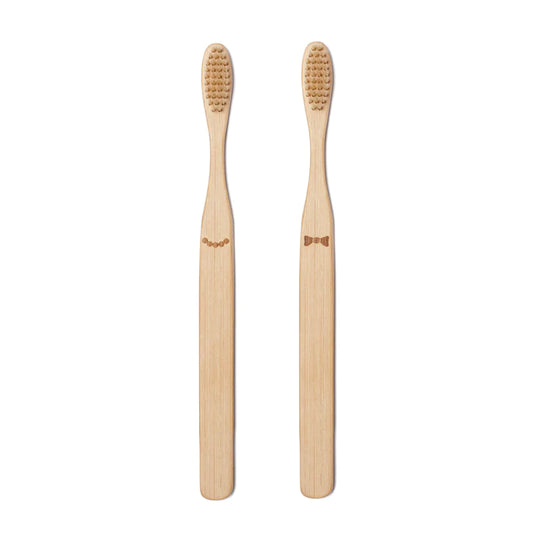 Conj. Escovas de dentes KIKKERLAND His&Her Bamboo Toothbrush