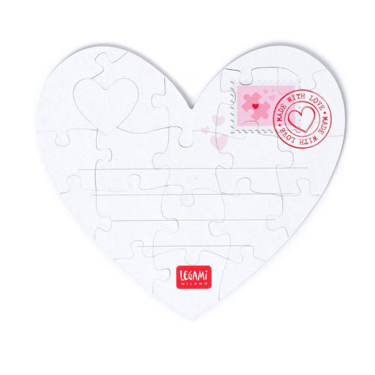 Postal LEGAMI Perfect Match - Puzzle Heart