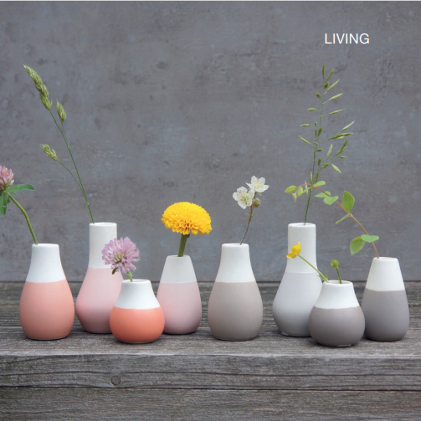 Conj. Vasos Mini Vase - 4 unid. - White