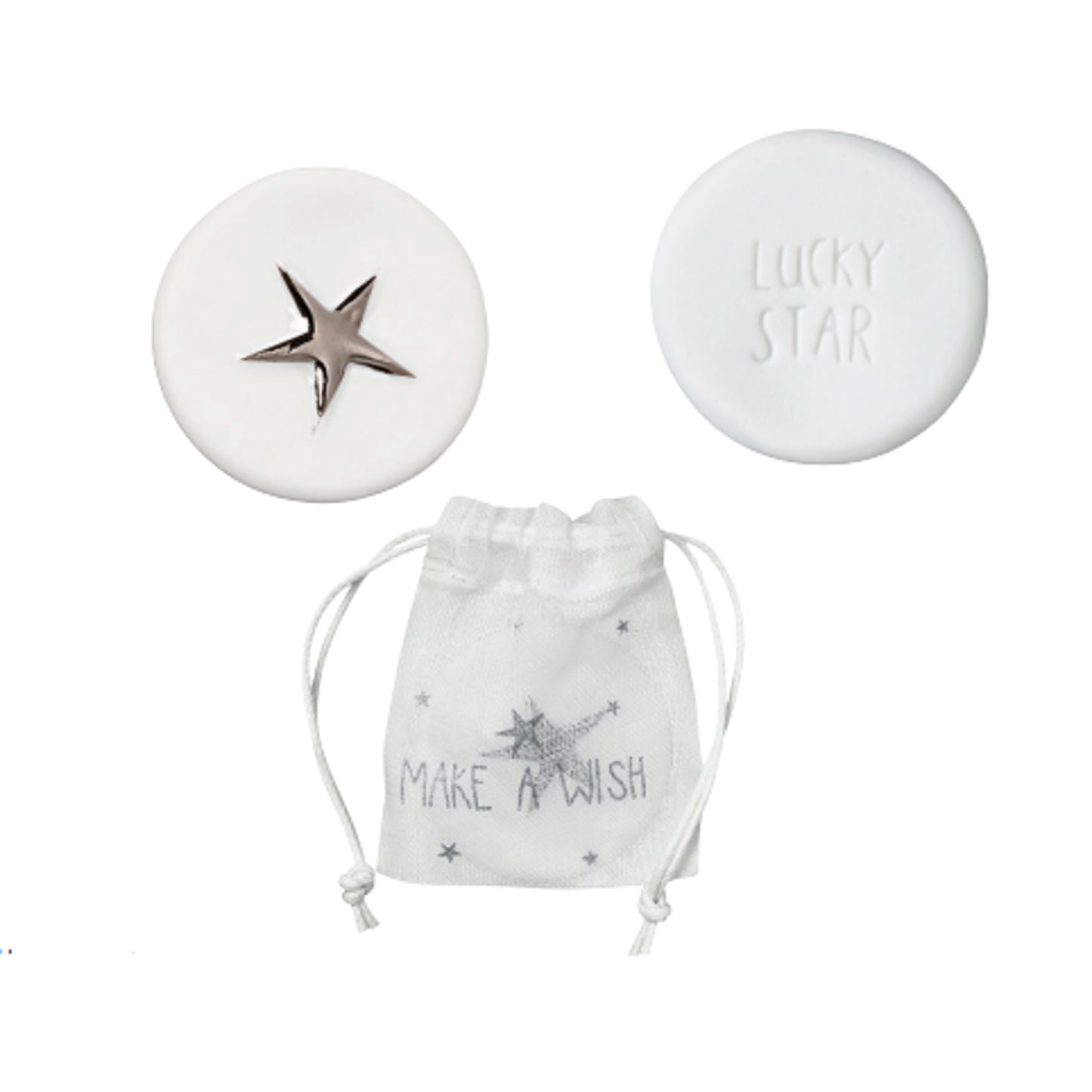 Moeda da Sorte Make a Wish - Silver Star