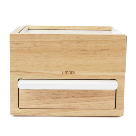Porta-Joias UMBRA Stowit - Mini Jewelry Box - White/Natural